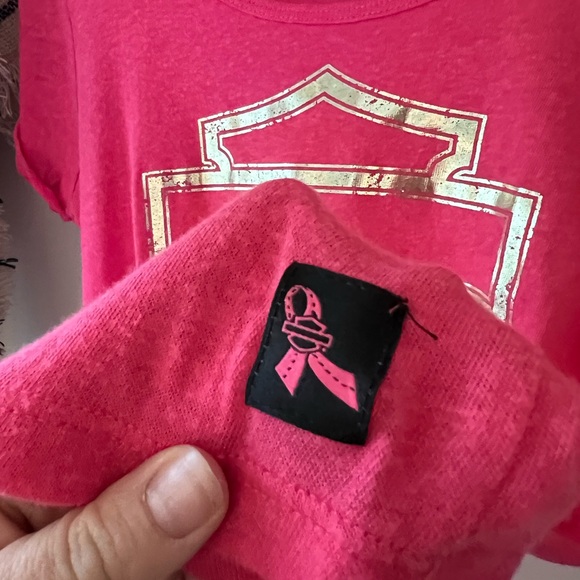 Harley-Davidson Breast Cancer Awareness Shirt - Picture 3 of 4